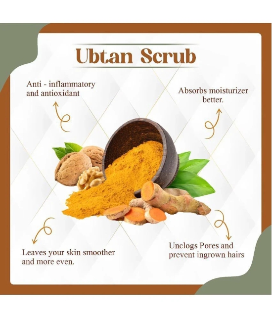 KURAIY Ubtan Skin Whitening & Tan Removal Face Scrub Suitable for All Skin Types 100g (Pack Of 2)