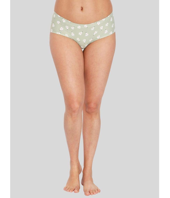 ILRASO - Green Polyester Printed Women's Briefs ( Pack of 1 ) - None