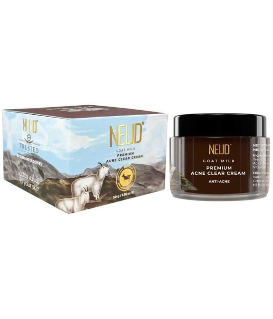 NEUD Goat Milk Premium Acne Clear Cream for Men & Women - 1 Pack (50g)