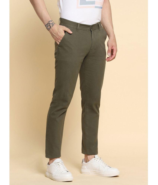 Dennis Lingo Olive Slim Chinos ( Pack of 1 ) - None