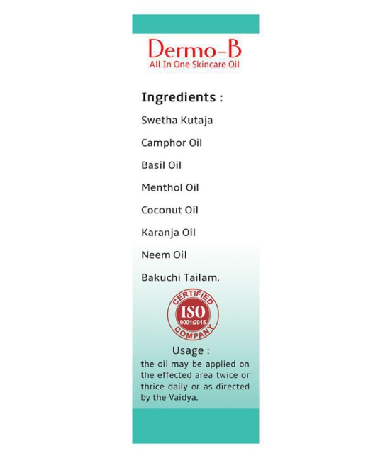 BALU HERBALS AYURVEDA Dermo B Oil Oil 120 ml Pack Of 1