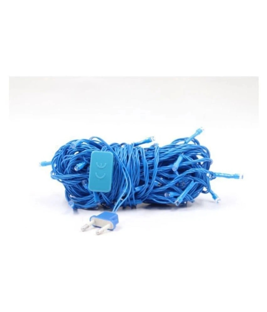 Mprow 11Mtr Still LED Ladi Diwali String Lights Blue - Blue