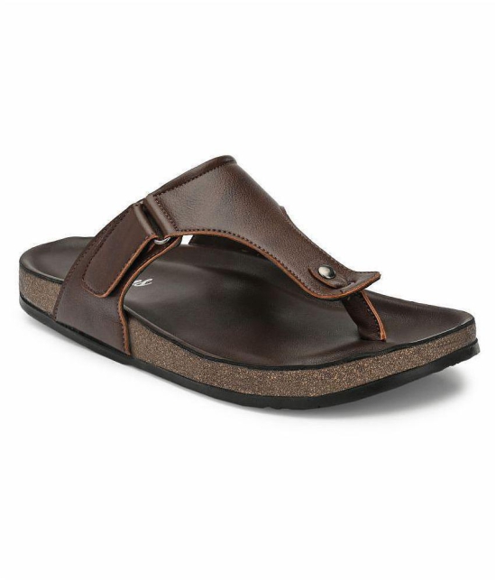 SHENCES Brown Flip Flops - 10