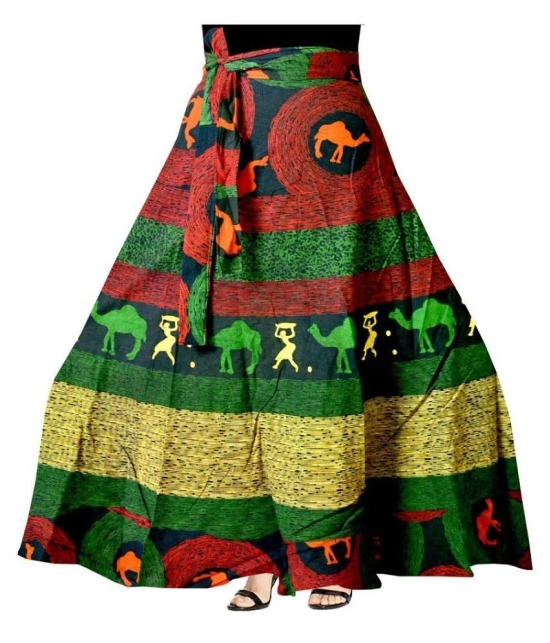 Rangun Cotton Straight Skirt - Multi Color - 50