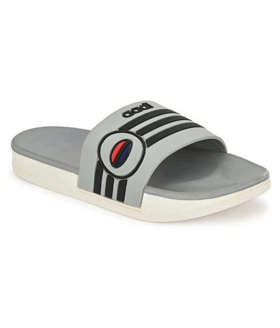 Aadi Light Grey Mens Slide Flip Flop - 10