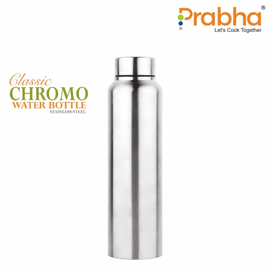 Stainless Steel Classic Chromo Water Bottle-1000-ML