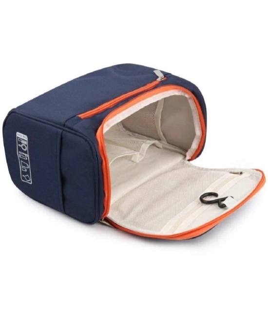 NAMRA Blue SHASAN WATERPROOF TRAVEL COSTMTIC BAG - Blue