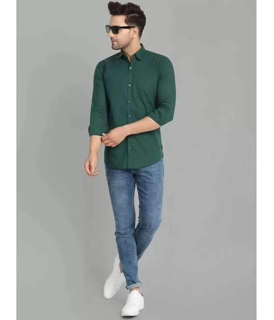 VERTUSY - Green Cotton Regular Fit Mens Casual Shirt ( Pack of 1 ) - None