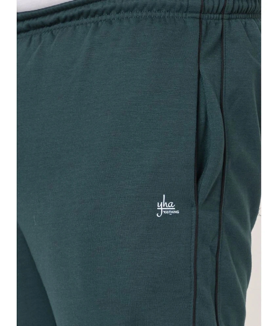 YHA Green Fleece Mens Trackpants ( Pack of 1 ) - None