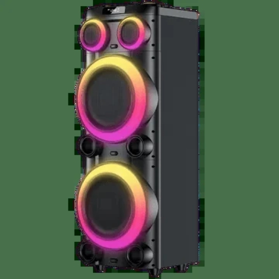 Croma Explode 2.0 1400W Bluetooth Party Speaker with Mic (RGB Party Laser Light, Preset EQ Modes, Black)