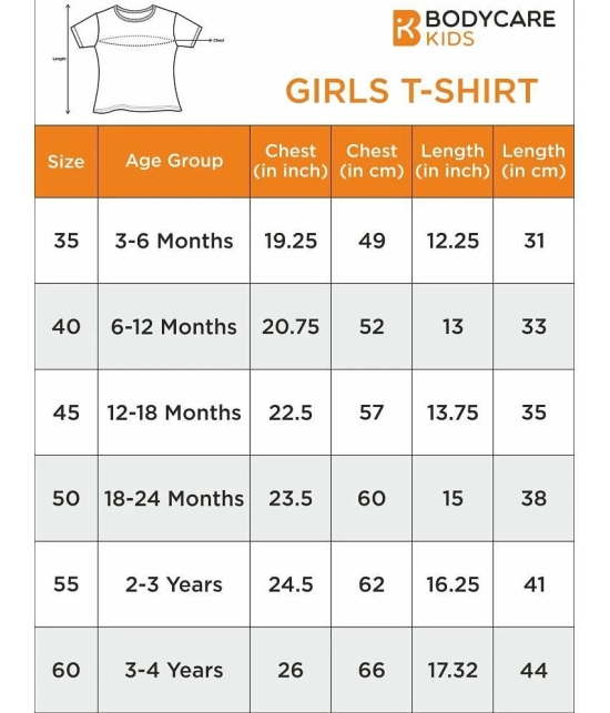 Bodycare Blue Cotton Blend Girls T-Shirt ( Pack of 1 ) - None