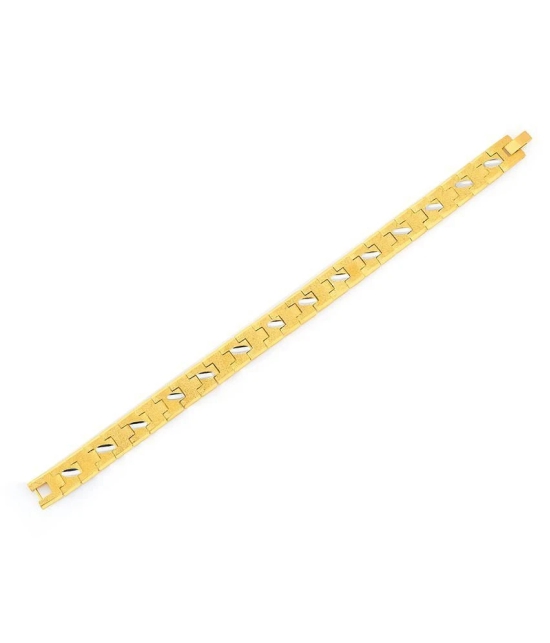 Sukkhi Creative Gold Plated Bracelet For Men - None