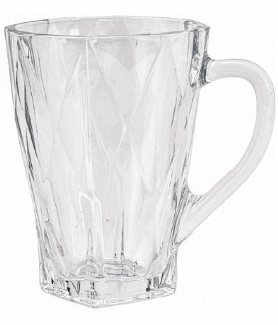 GoodHomes - Glass Single Walled Coffee Cup 310 ml ( Pack of 3 ) - Transparent