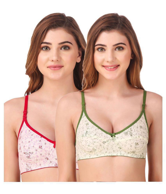 Fasense Cotton T-Shirt Bra - Multi Color - 40B