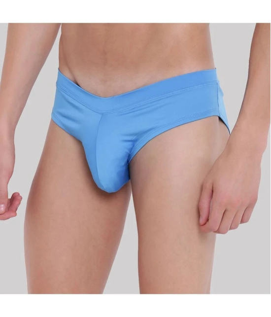 BASIICS By La Intimo - Blue BCSSS03 Polyester Mens Briefs ( Pack of 1 ) - None