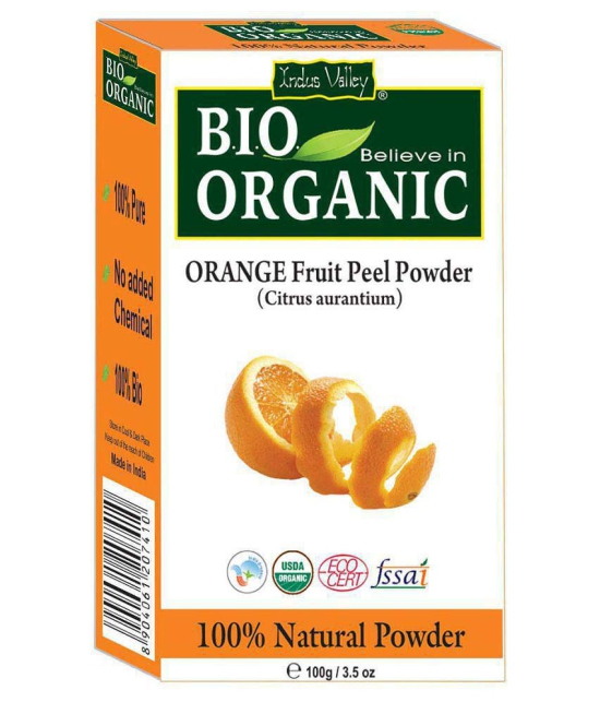 Indus Valley Bio Organic Lemon Peel, Neem & Orange Peel Powder Combo-Set of 3 (300 g)