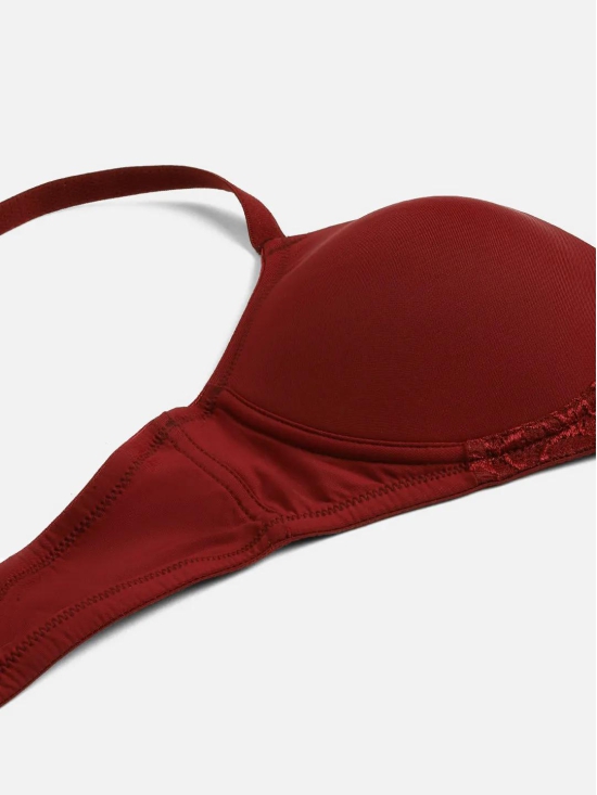 Womens Solid Lightly Padded T-Shirt Bra | BRA-9007-1 |-36D / 100% Polyamide