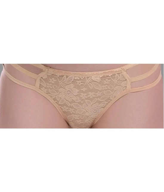 Madam - Beige Denim Self Design Womens No Panty Line ( Pack of 1 ) - None