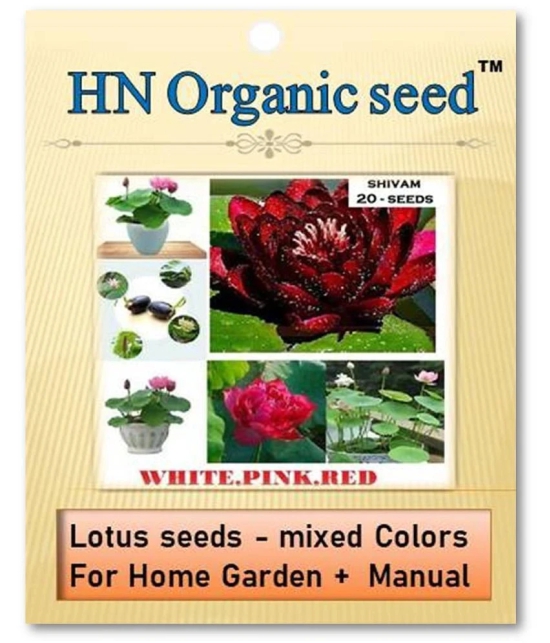 homeagro - Flower Seeds ( Lotus seeds -mixed colours 20 seeds )