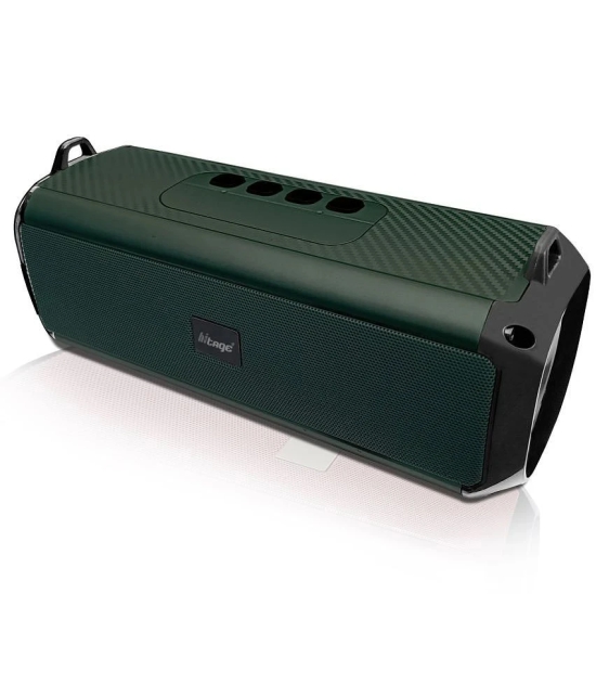 hitage BS-414 10H Music 5 W Bluetooth Speaker Bluetooth V 5.0 with USB,Aux,3D Bass Playback Time 24 hrs Green - Green