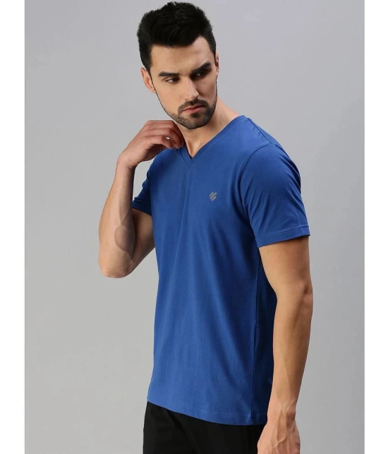 ONN - Indigo Cotton Blend Regular Fit Mens T-Shirt ( Pack of 1 ) - None