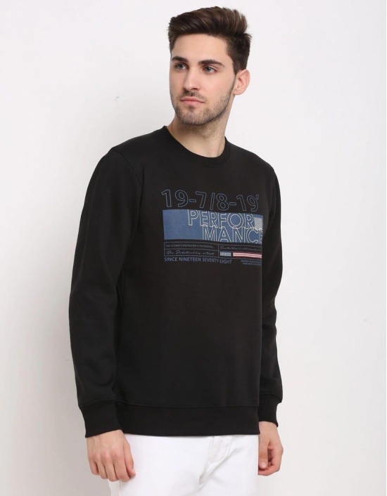 Rodamo  Men Black Printed Sweatshirt