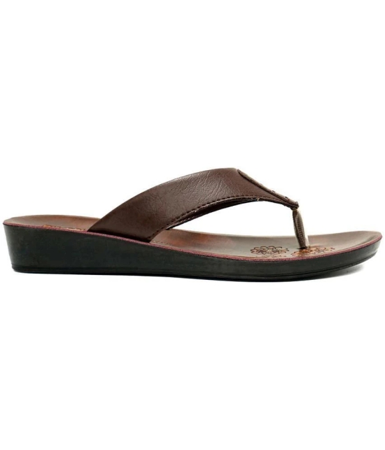 ASIAN - Brown Womens Daily Slipper - None