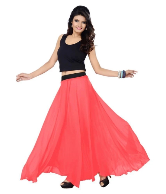 Sttoffa Georgette A-Line Skirt - Red - 38