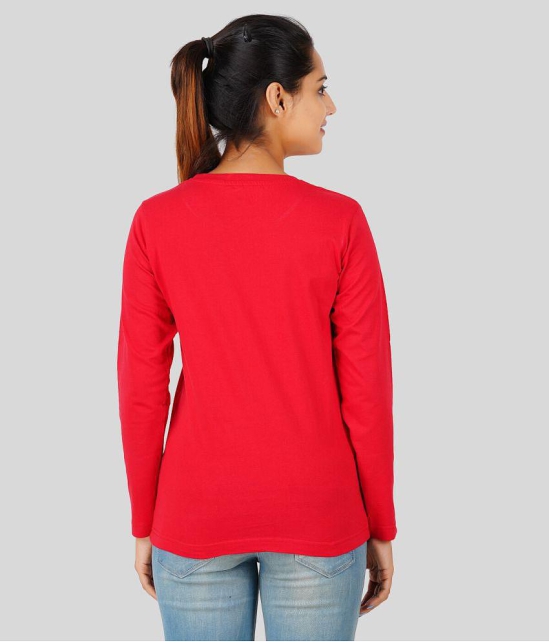 ferocious - Red Cotton Regular Fit Women's T-Shirt ( Pack of 1 ) - None