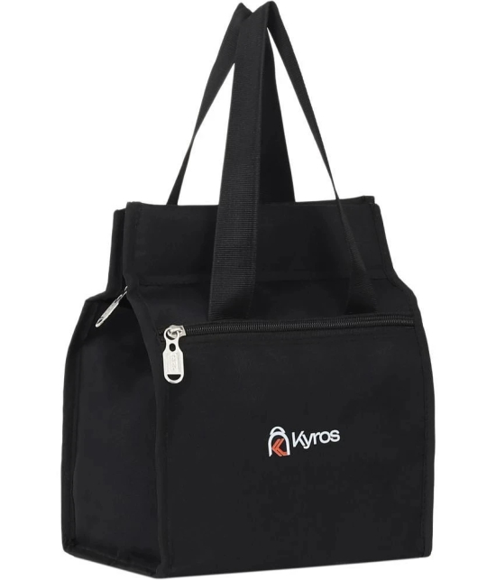 Kyros Black Polyester Lunch Bag Pack of 1 - Black