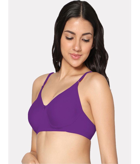 IN CARE LINGERIE - Multicolor Cotton Lightly Padded Women's T-Shirt Bra ( Pack of 2 ) - None