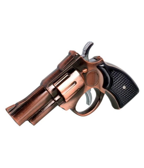 Jm Aluminium Gun Lighter Cigarette Lighter - Brown