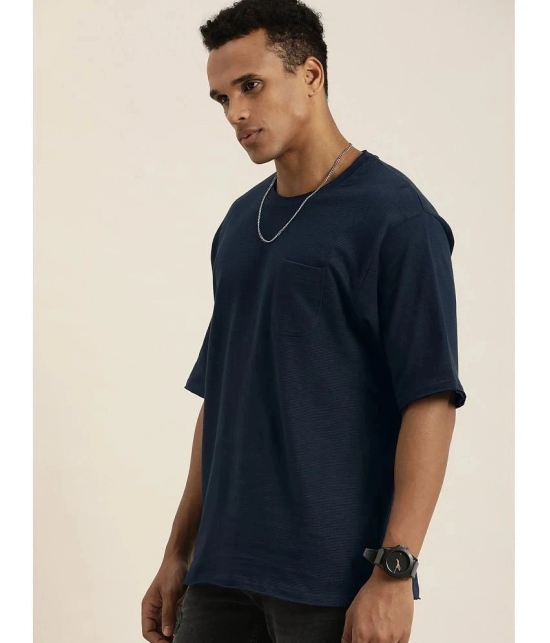 Dillinger - Navy Cotton Oversized Fit Mens T-Shirt ( Pack of 1 ) - None