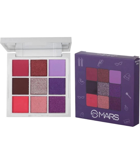 MARS 9 Multi-Color Matte Finish Eye Palette, (Shade-Shimmery Finish)