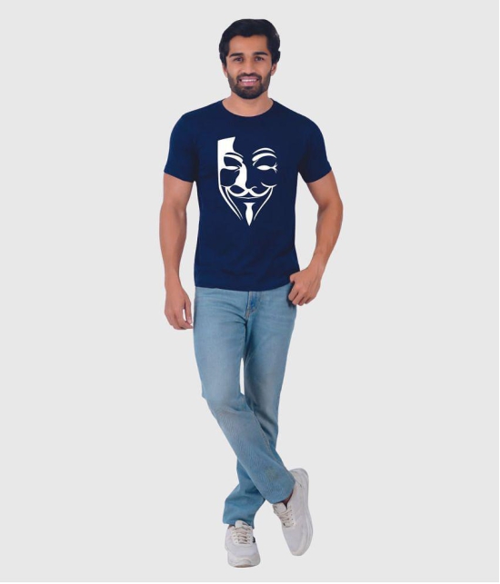 ferocious - Navy Cotton Regular Fit Men's T-Shirt ( Pack of 1 ) - None