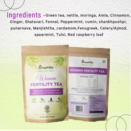 WOMEN FERTILITY TEA Green Tea Bags Pouch