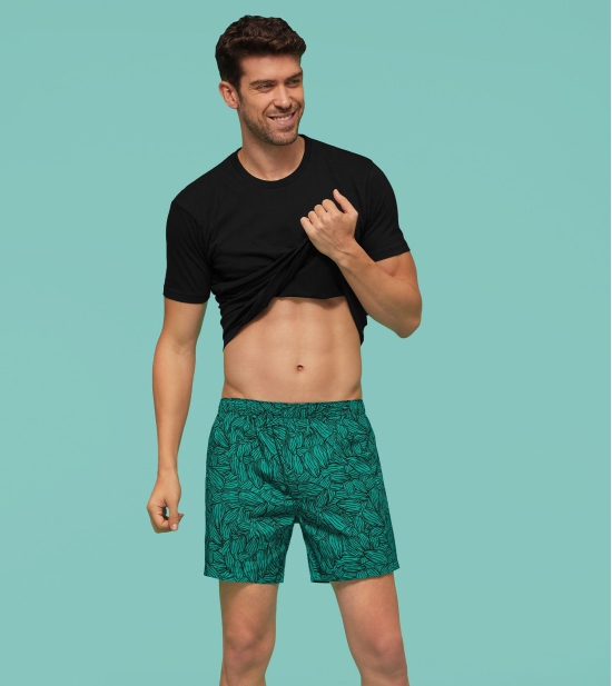 Remix Cotton Boxers Nutty Green XL