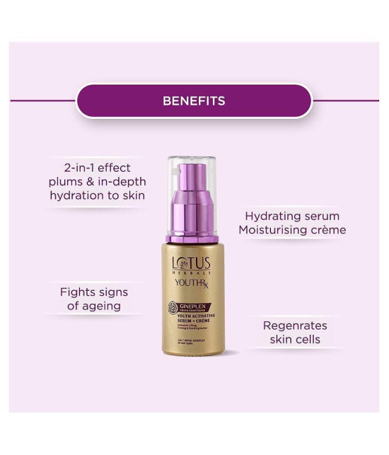 Lotus Herbals YouthRx Activating Serum + Cream, 30ml