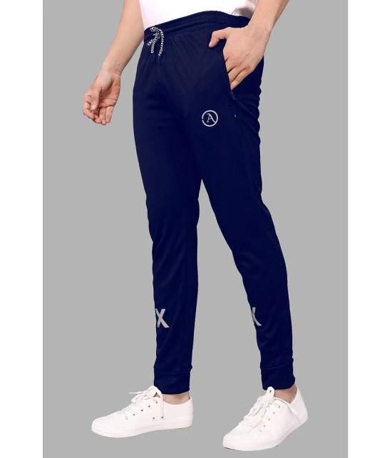 Anand Multicolor Lycra Mens Joggers ( Pack of 2 ) - None