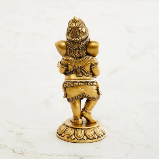 Standing Ganesha Playing Dholak