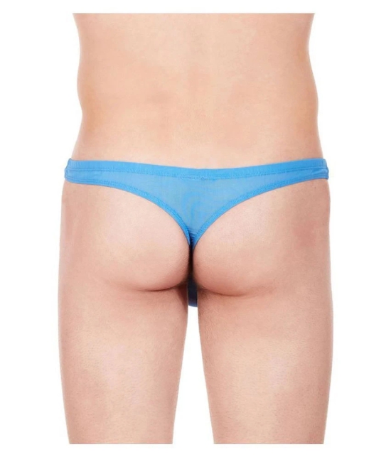 La Intimo Nylon Mens Thongs ( Blue ) - S