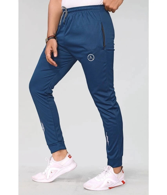 Anand Blue Lycra Mens Joggers ( Pack of 1 ) - None