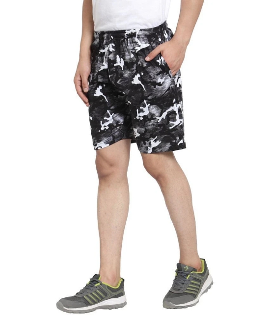 Uzarus - Black Cotton Blend Mens Shorts ( Pack of 1 ) - None