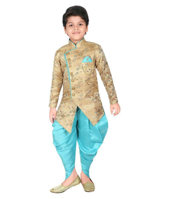 Ahhaaaa Ethnic Wear Sherwani/Indo Western With Dhoti Pant For Kids and Boys - None