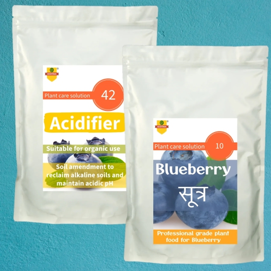 Combo Blueberry Sutra and Soil Acidifier | Professional Blueberry Care kit - 400 Grams each