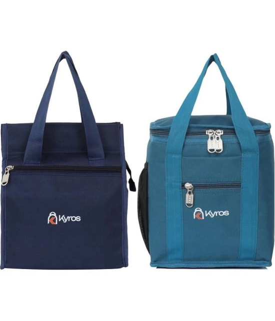 Kyros Multi Color Polyester Lunch Bag Pack of 2 - Multi Color