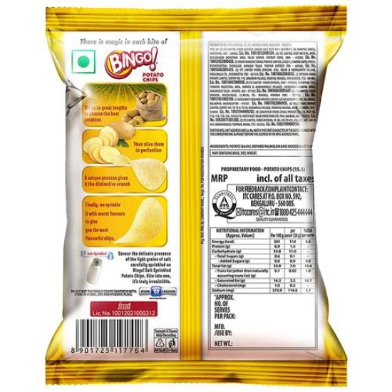 Bingo Potato Chips Original, 21 Gm