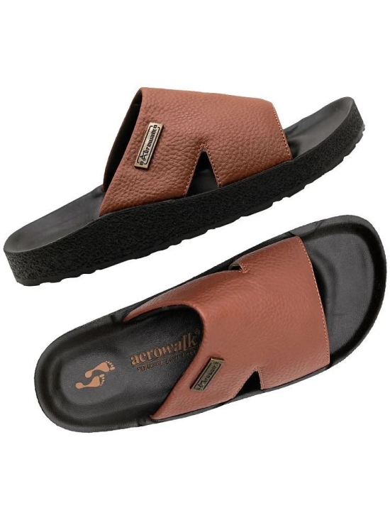 Aerowalk Tan Mens Daily Slipper - None