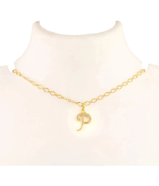 Jewar Mandi - Golden Pendant ( Pack of 1 ) - Golden