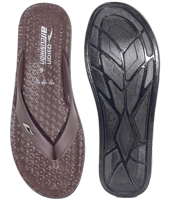 ASIAN Brown Womens Slipper - None